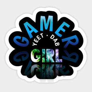 Yeet Dab Girl - Gaming Gamer Abstract - Video Game Lover - Graphic Sticker